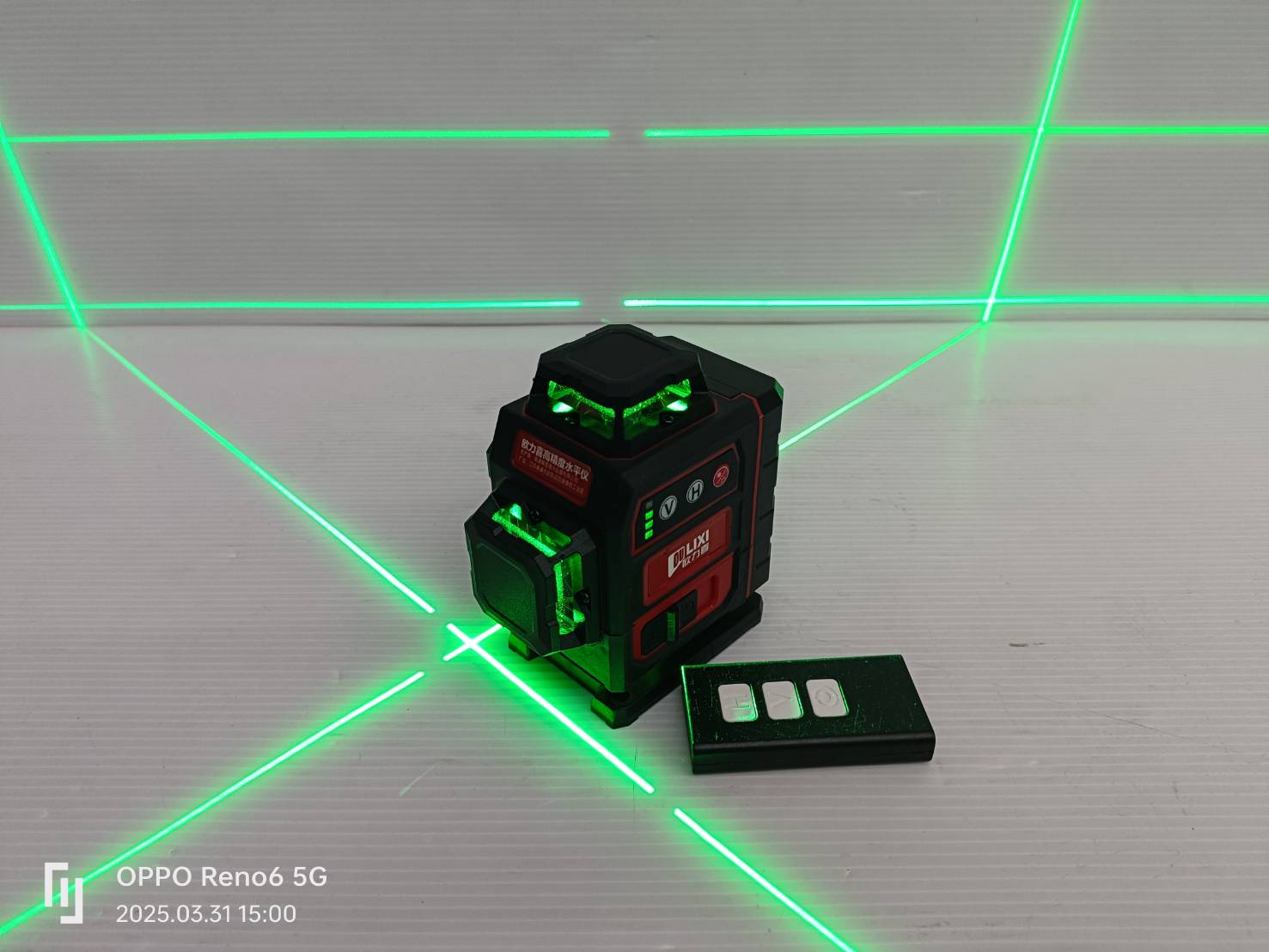 เลเซอร์16เส้น สีเขียว Mini 4D OULIXI