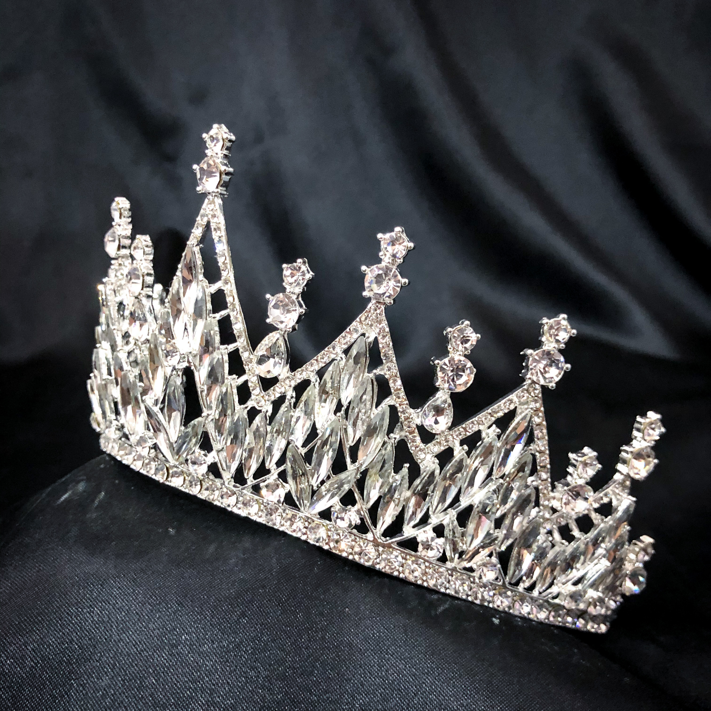 (พร้อมส่ง) เทียร่า 276 สีเงิน มงกุฎเจ้าหญิง ประกวด นางงาม พร้อมส่งในไทย