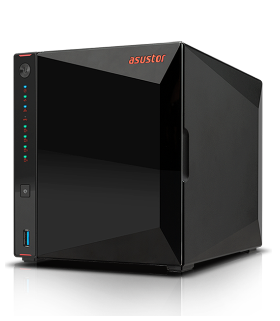 Asustor AS5304T 4 Bay NAS, Intel Gemini Lake Quad-Core, 4GB DDR4 SODIMM , 2.5 GbE x 2, USB 3.2 Gen 1 x 3