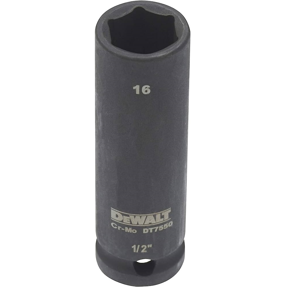 DEWALT ลูกบ๊อกซ์ยาว 1/2 นิ้ว(4 หุน) ขนาด 16 มม. DT7550-QZ