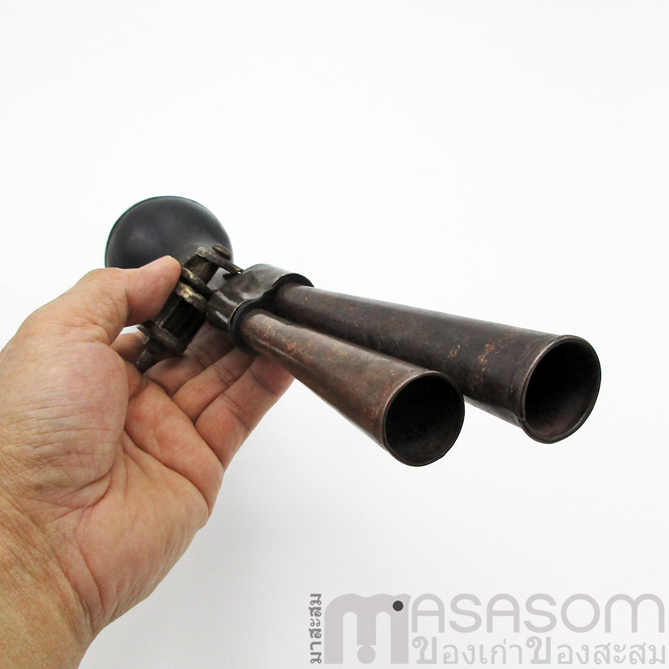 แตรลมทองแดงท่อคู่