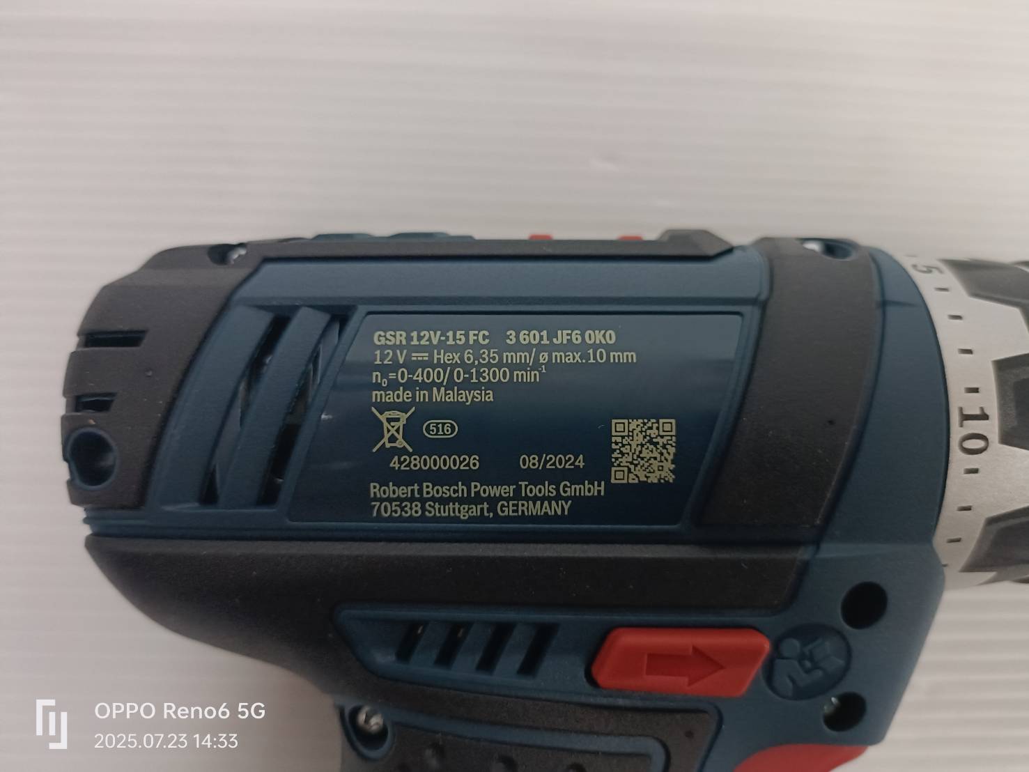 BOSCH GSR12V-15FC สว่าน/ไขควงไฟฟ้าไร้สาย