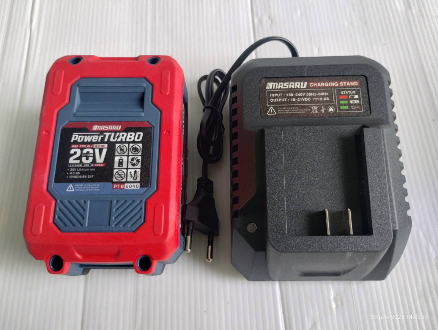 MASARU SCG-600-B1 เครื่องเจียร์ไร้สาย 4 นิ้ว Power Turbo 20V แบตรุ่นใหม่