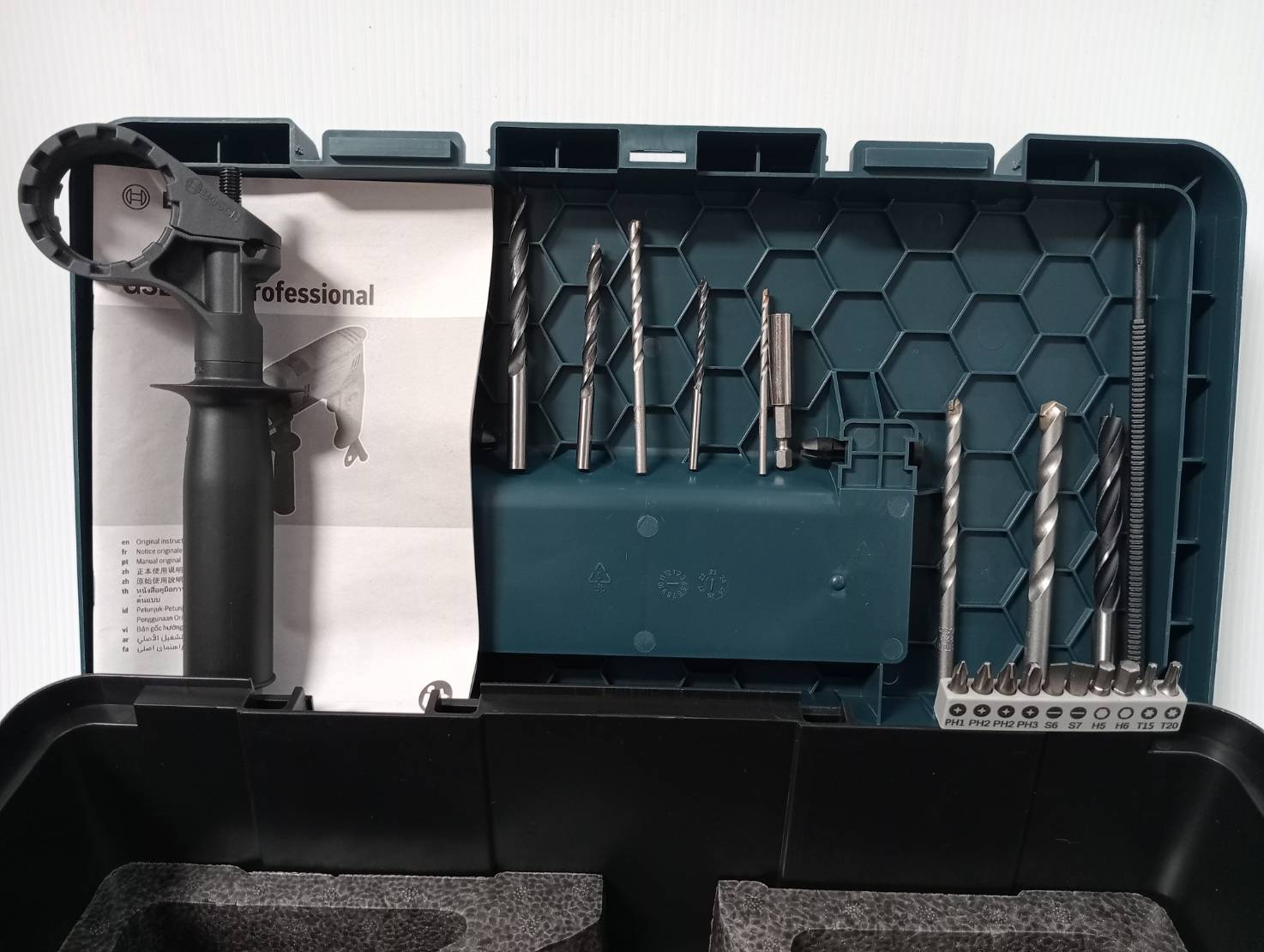 สว่านกระแทก1/2 GSB600 Fisherman box kit BOSCH