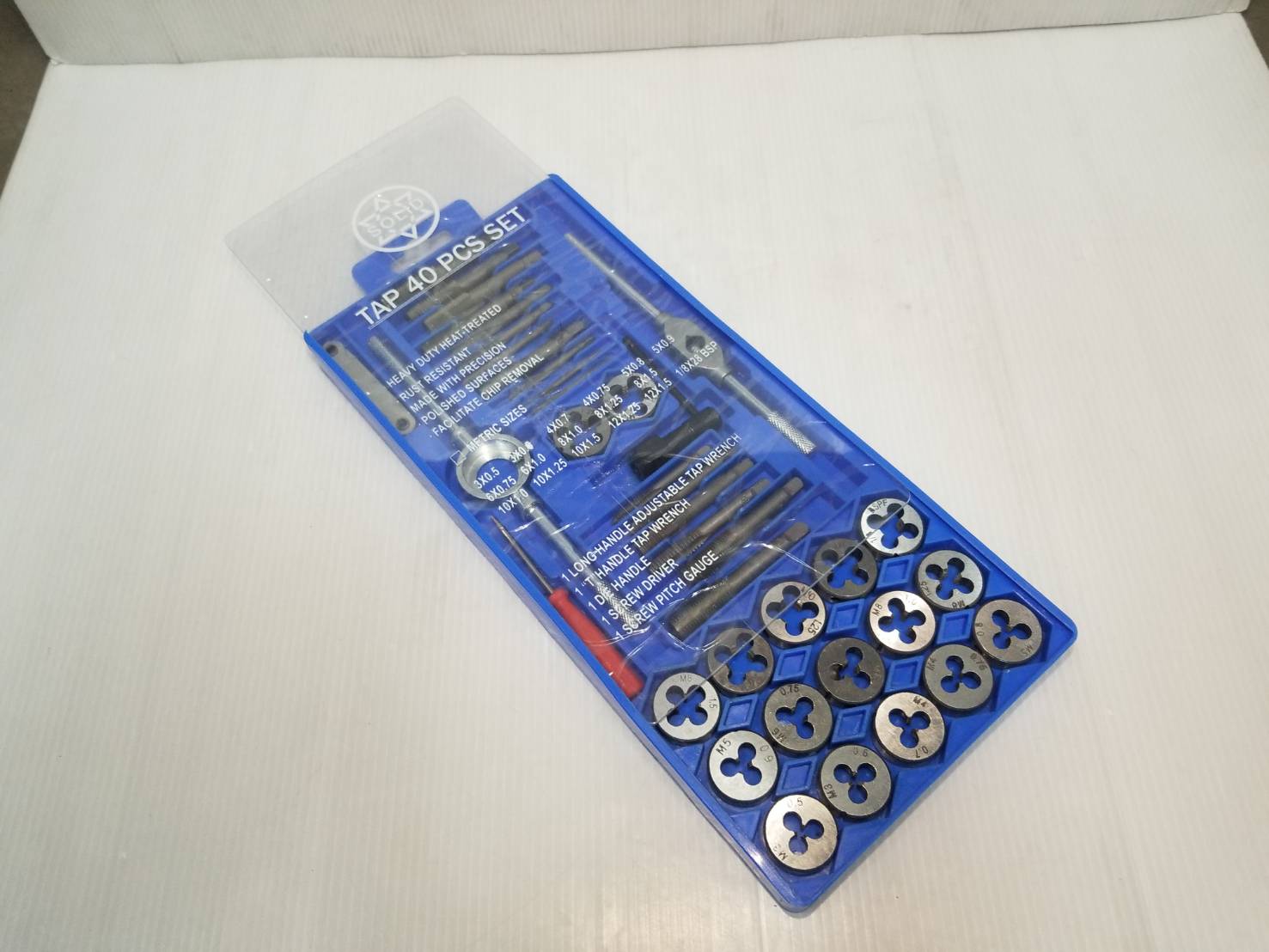 ชุดต๊าปเกลียว 40 ตัวชุด TAP40M SOLID (มิล)