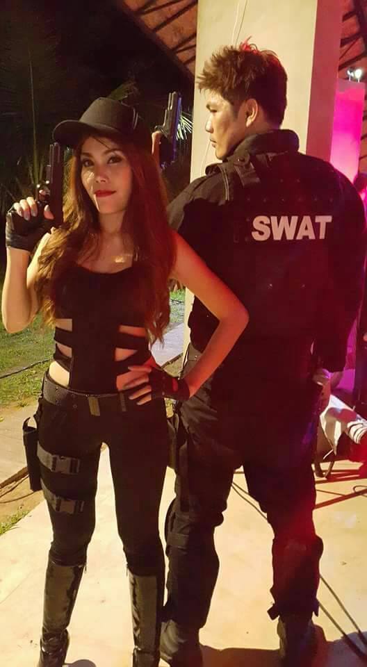 ชุดเครื่องแบบหน่วย S.W.A.T.หญิง /ุ ชุดอาชีพ / ชุดอาชีพในฝัน / ชุดตำรวจหญิง