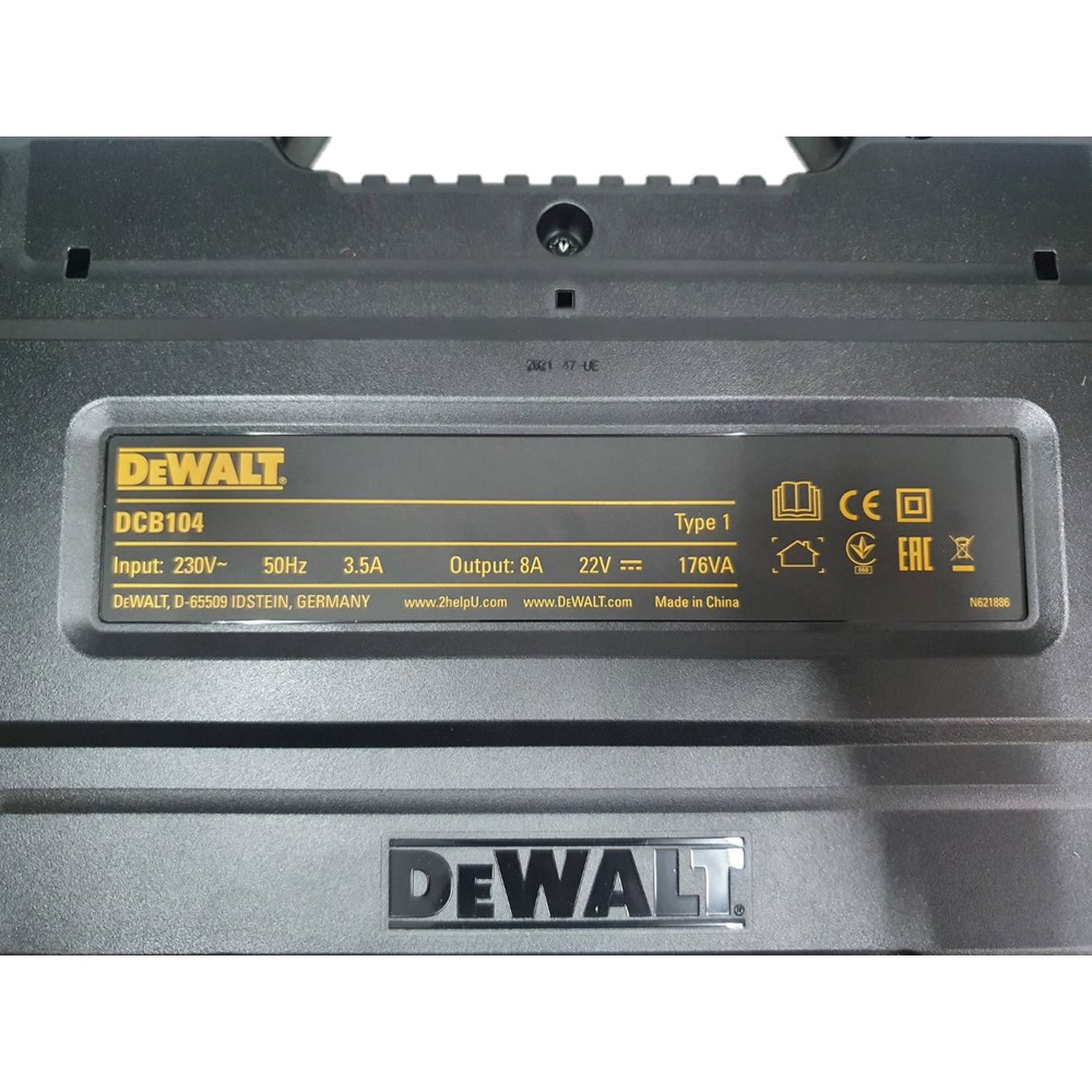 แท่นชาร์จ12-60V DCB104 DEWALT