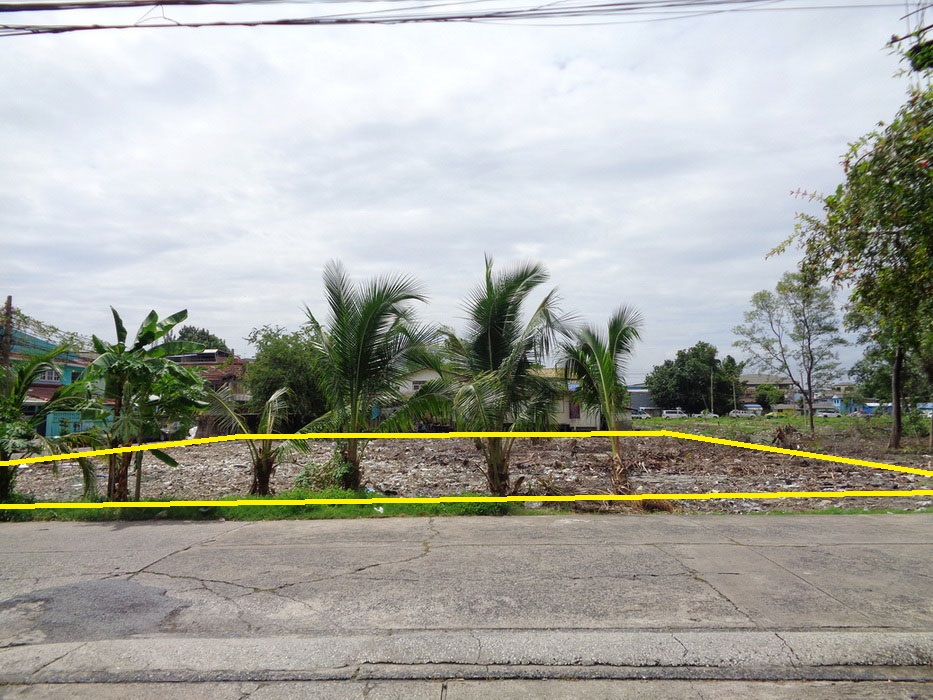 🚩 H1286 ขายที่ดิน 1 ไร่ แปลงหัวมุม ถนนจักกะพาก ตรงข้ามโรงพยาบาลสมุทรปราการ เข้าซอยเพียง 180 เมตร