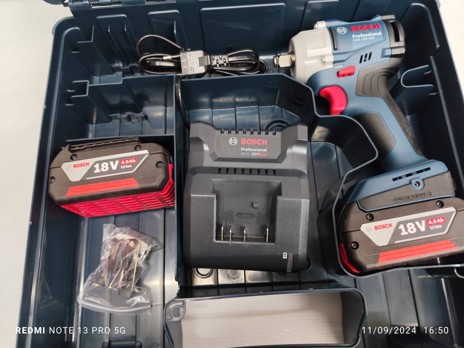 บล็อกไร้สาย1/2 GDS18V-350 BOSCH KIT