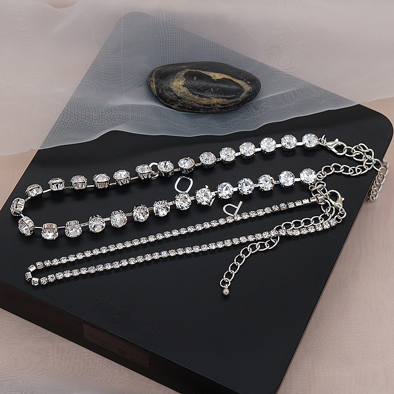 (พร้อมส่ง) โชคเกอร์ 019 สีเงิน โชกเกอร์ สร้อยคอแพชั่น งานเกรด QC มาแล้ว ส่งเร็ว