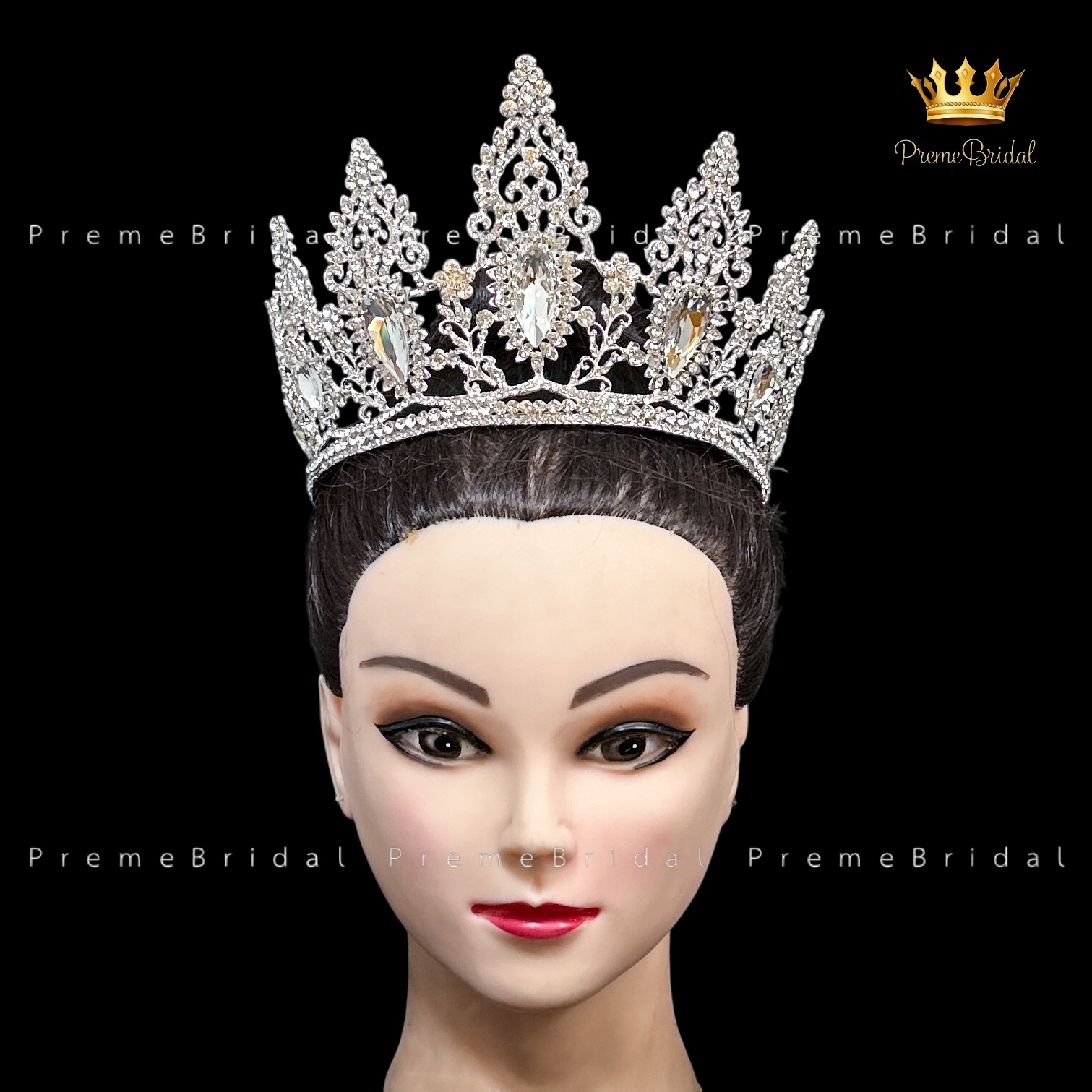 (พร้อมส่ง) เทียร่า 423 มงกุฎเพชร งานเจ้าสาว ครึ่งหัว งานสวย ปราณีต QCเพชรทุกเม็ด สินค้าพร้อมส่งจากไทย