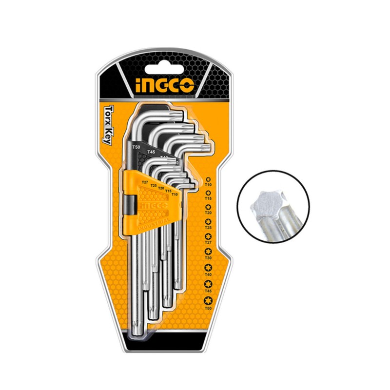INGCO ชุดประแจหกเหลี่ยม ประแจแอล ยาวพิเศษ HHK11092