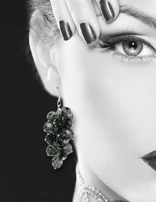 ต่างหูคริสตัล - Crystal swarovski earrings