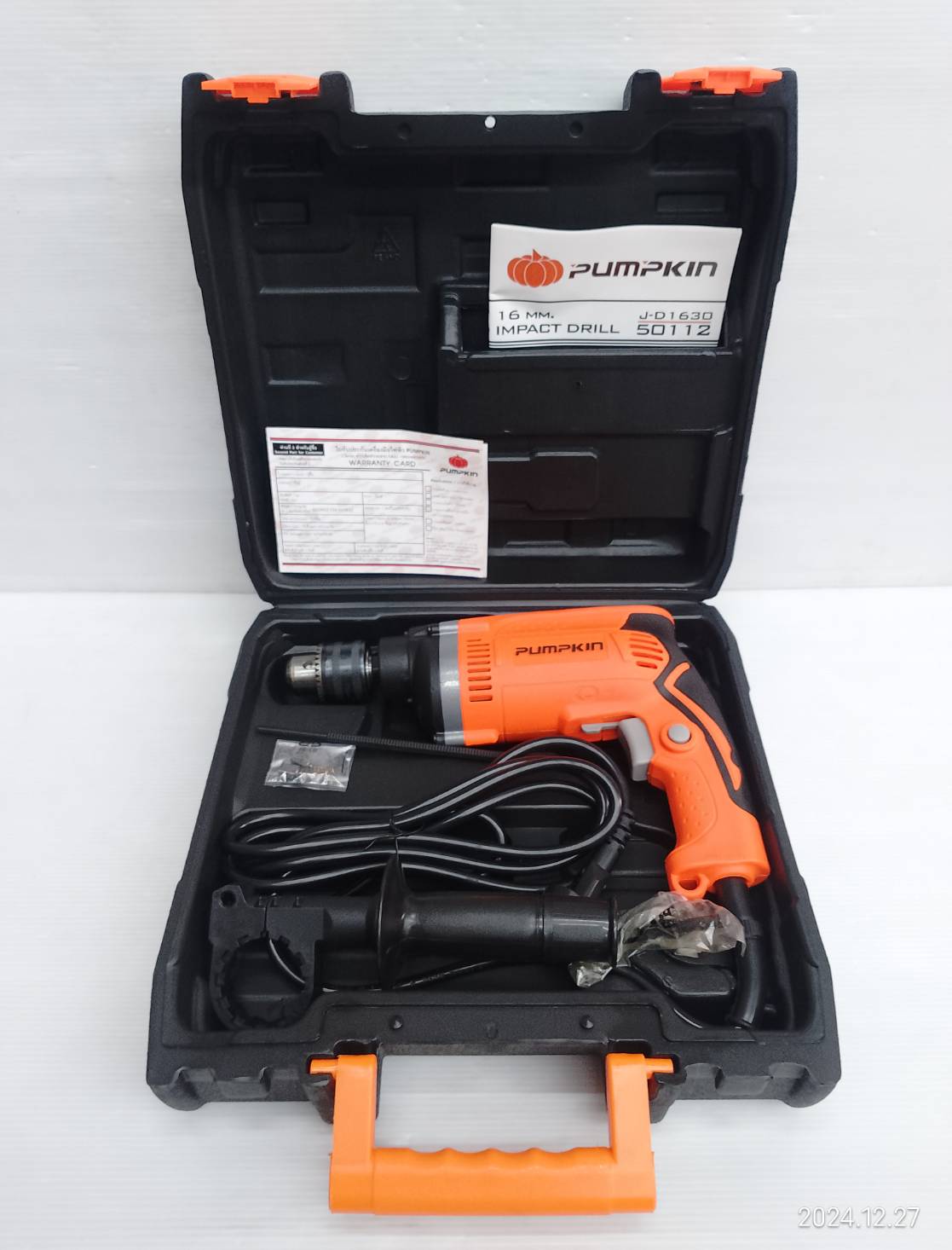 J-Series สว่านไฟฟ้ากระแทก 16 mm.J-D1630 กล่องพลาสติก 50112/J-D1630