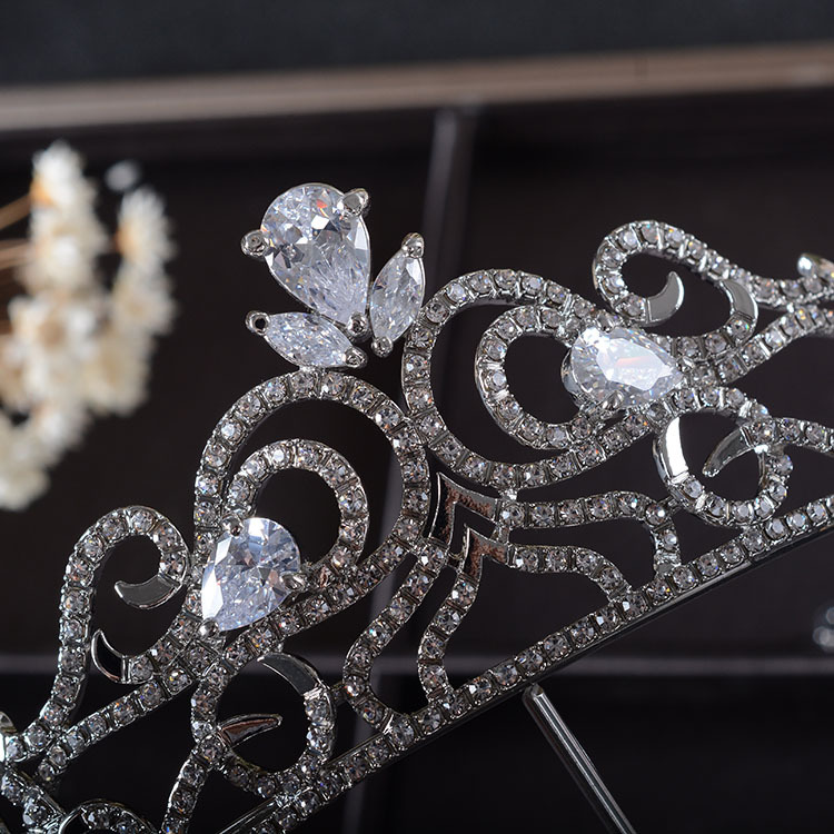 (พร้อมส่ง) เทียร่า 043 มงกุฎนางงาม มงกุฎเจ้าหญิง งานสวย ปราณีต QCเพชรทุกเม็ด สินค้าพร้อมส่งจากไทย