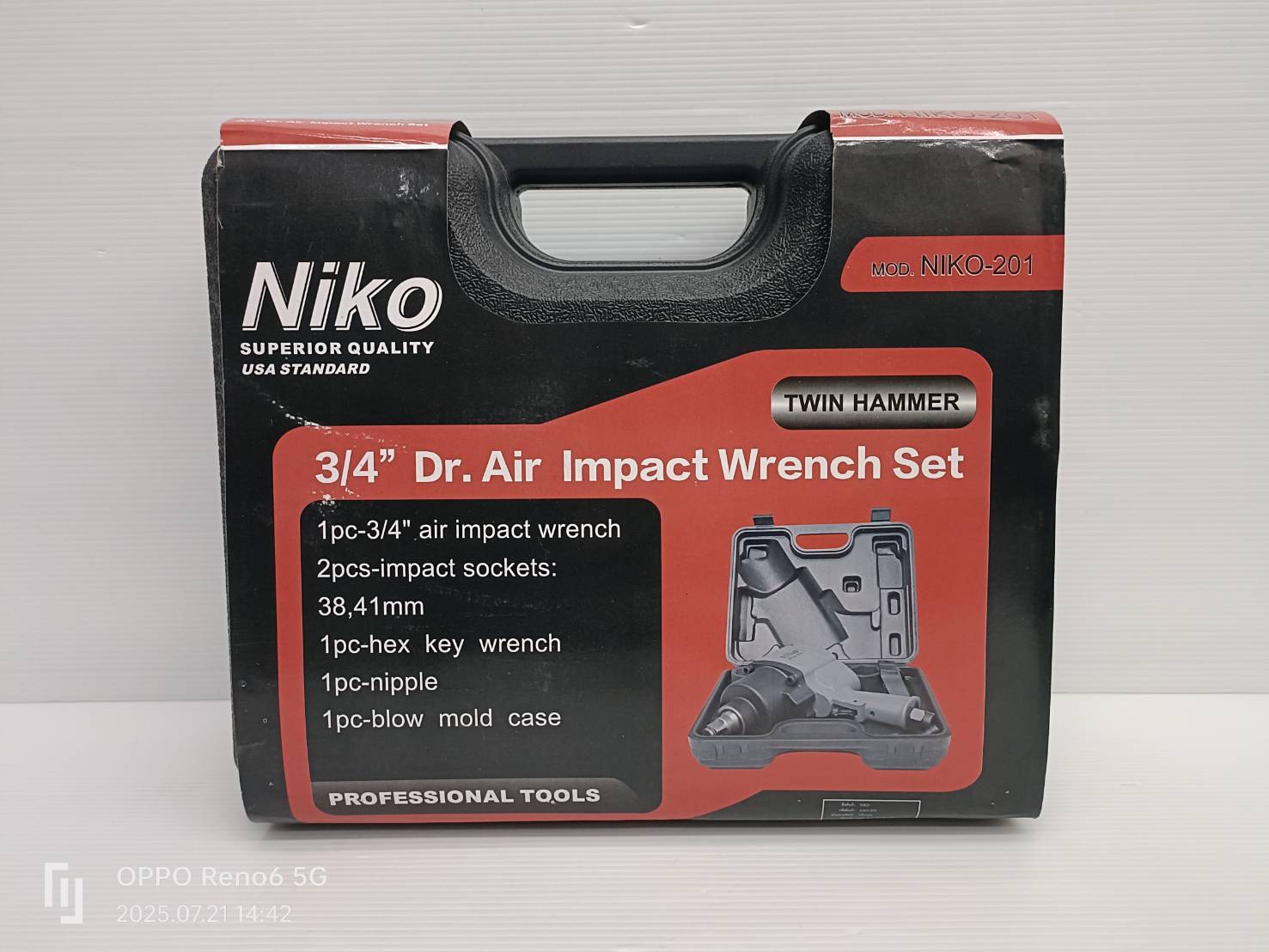 ชุดบล็อกลม3/4" NIKO-201