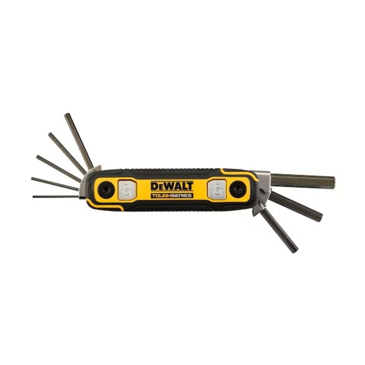 DEWALT ประแจหกเหลี่ยมพับได้แบบล็อกได้ รุ่น DWHT70267 TOUGH SERIES