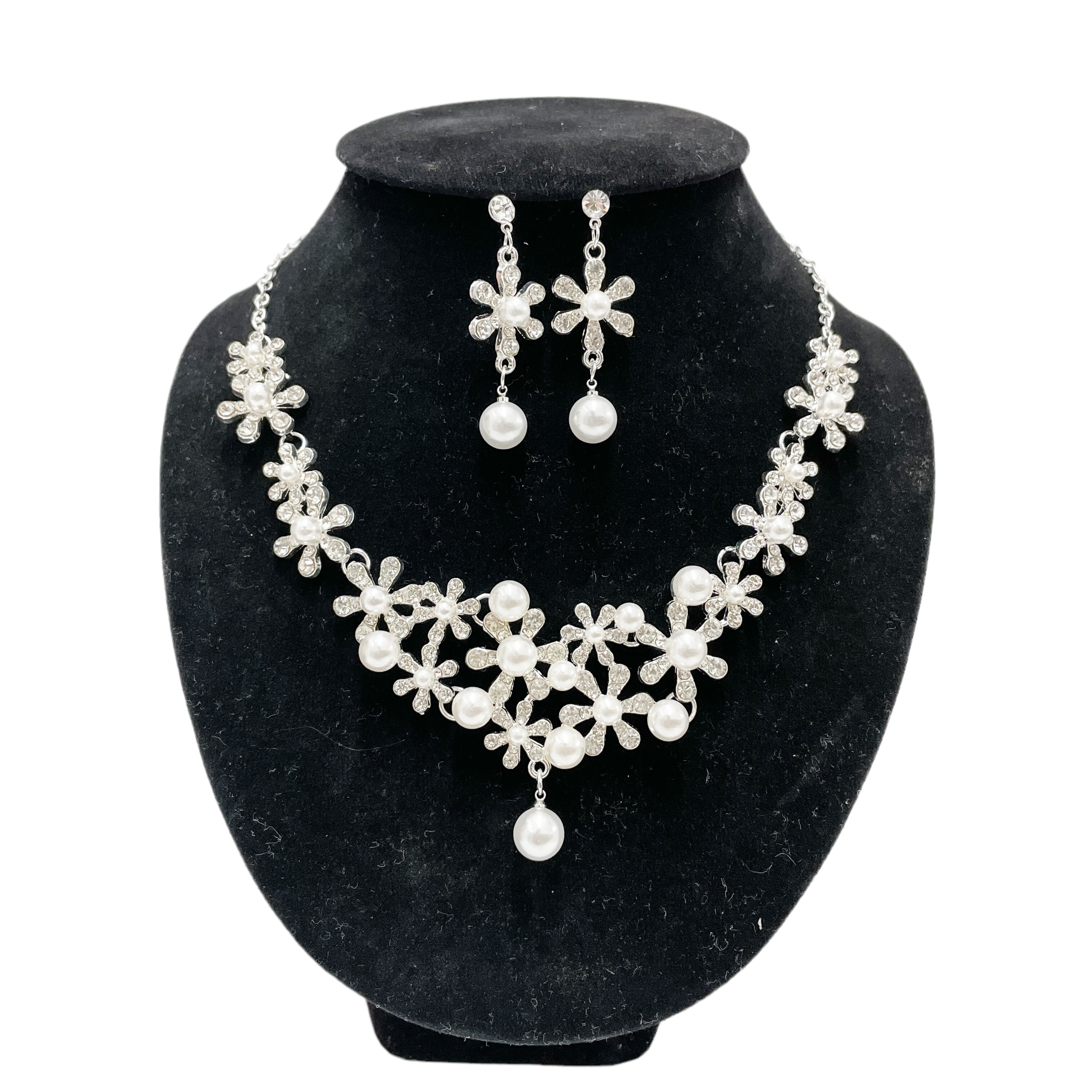 SET010 เครื่องประดับ 3 ชิ้น มงกุฎ สร้อยคอ ต่างหู จัดเซทสวยงาม สินค้าพร้อมส่งจากไทย