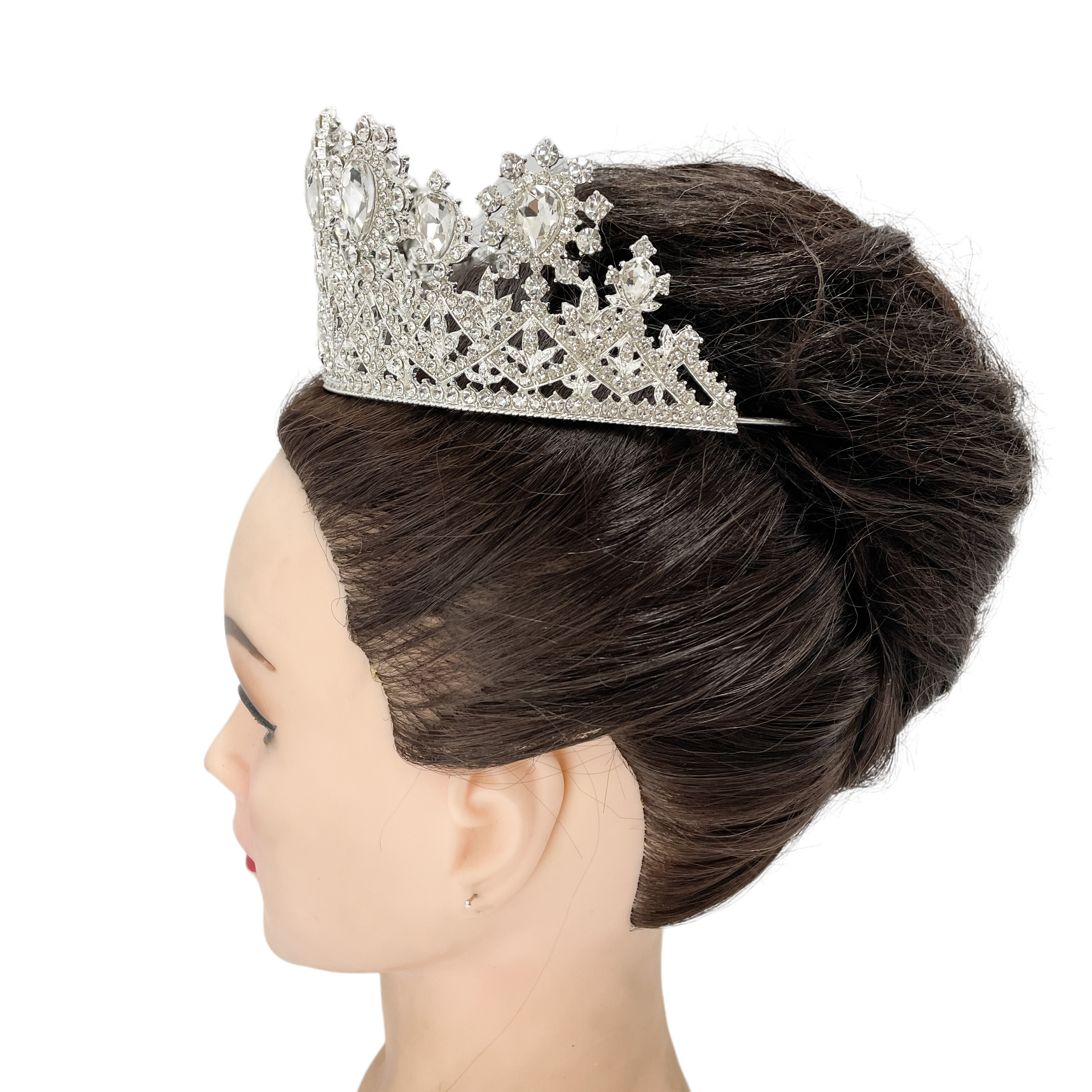 (พร้อมส่ง) เทียร่า 355 สีเงิน งานสวย ปราณีต QCเพชรทุกเม็ด สินค้าพร้อมส่งจากไทย