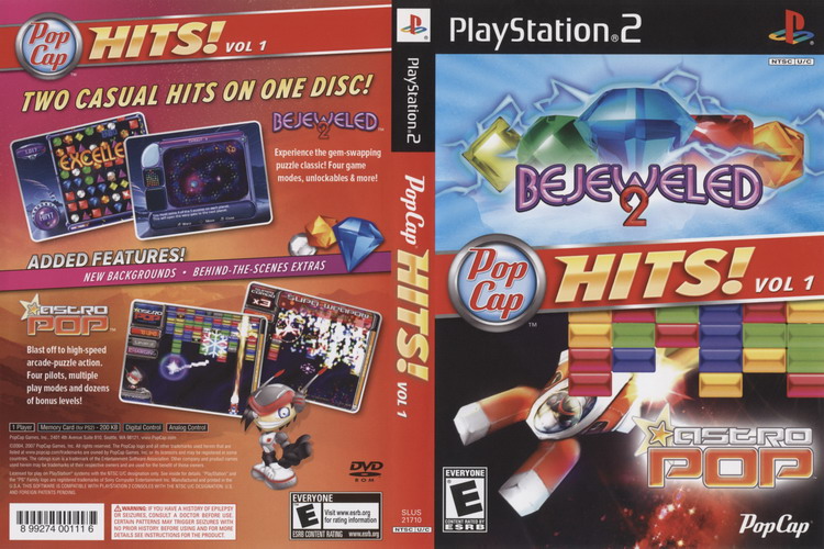 POP CAP HITS VOL. 1 [US : DVD5 1 Disc]