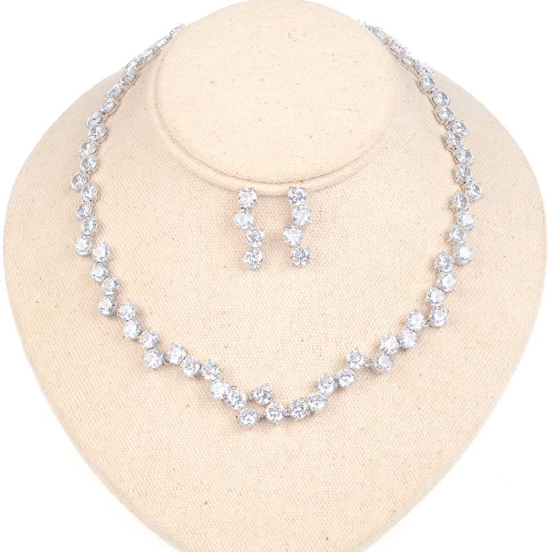 CZ009 เครื่องประดับเพชร CZ เกรดพรีเมี่ยม