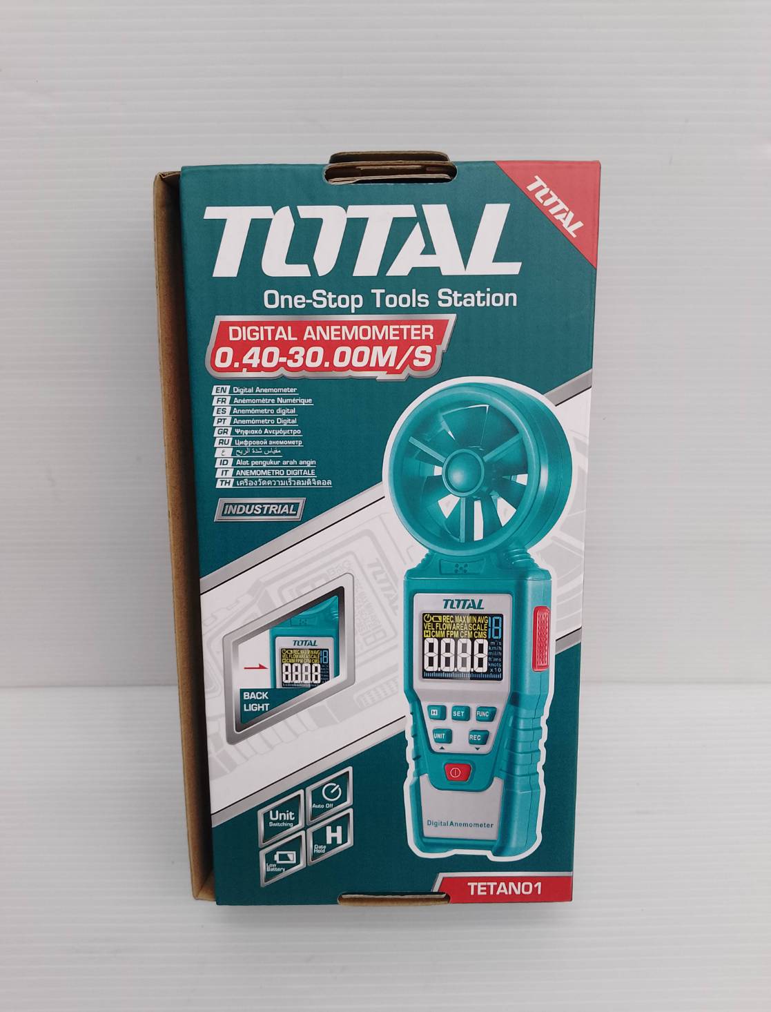 Total รุ่น TETAN01 เครื่องวัดความเร็วลมดิจิตอล Digital Anemometer