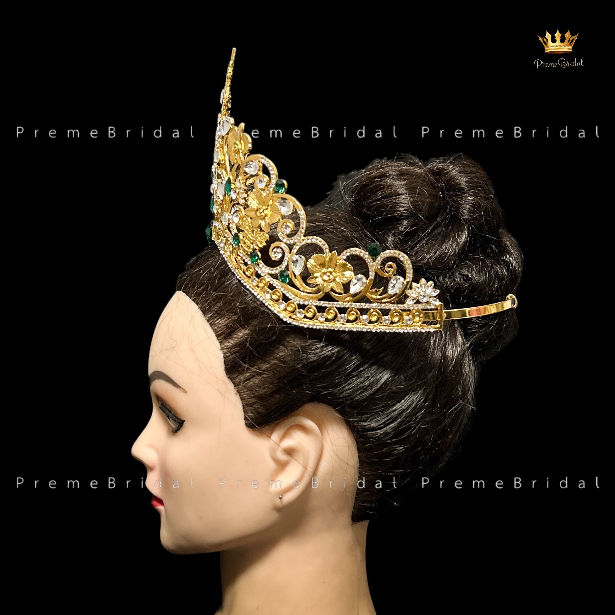 (พร้อมส่งจากไทย) มงกุฏ 133 ขนาดใหญ่ไซส์นางงาม งานสวย รุ่นฐานกลมปรับขนาดได้ ส่งจาก จ.อุบลราชธานี