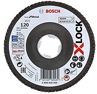 กระดาษทรายซ้อนหลังแข็ง #120 BOSCH X-LOCK