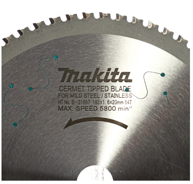 ใบเลื่อยตัดสแตนเลส 7"x64T MAKITA B-31697