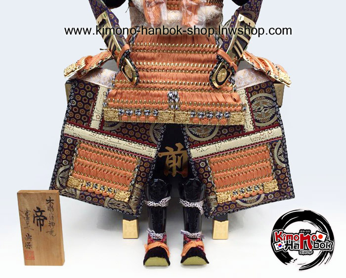 ชุดเกราะซามูไร (สีส้มอ่อน)ญี่ปุ่นแท้ Y O R O I +กล่อง no.5 SIZE:85cm