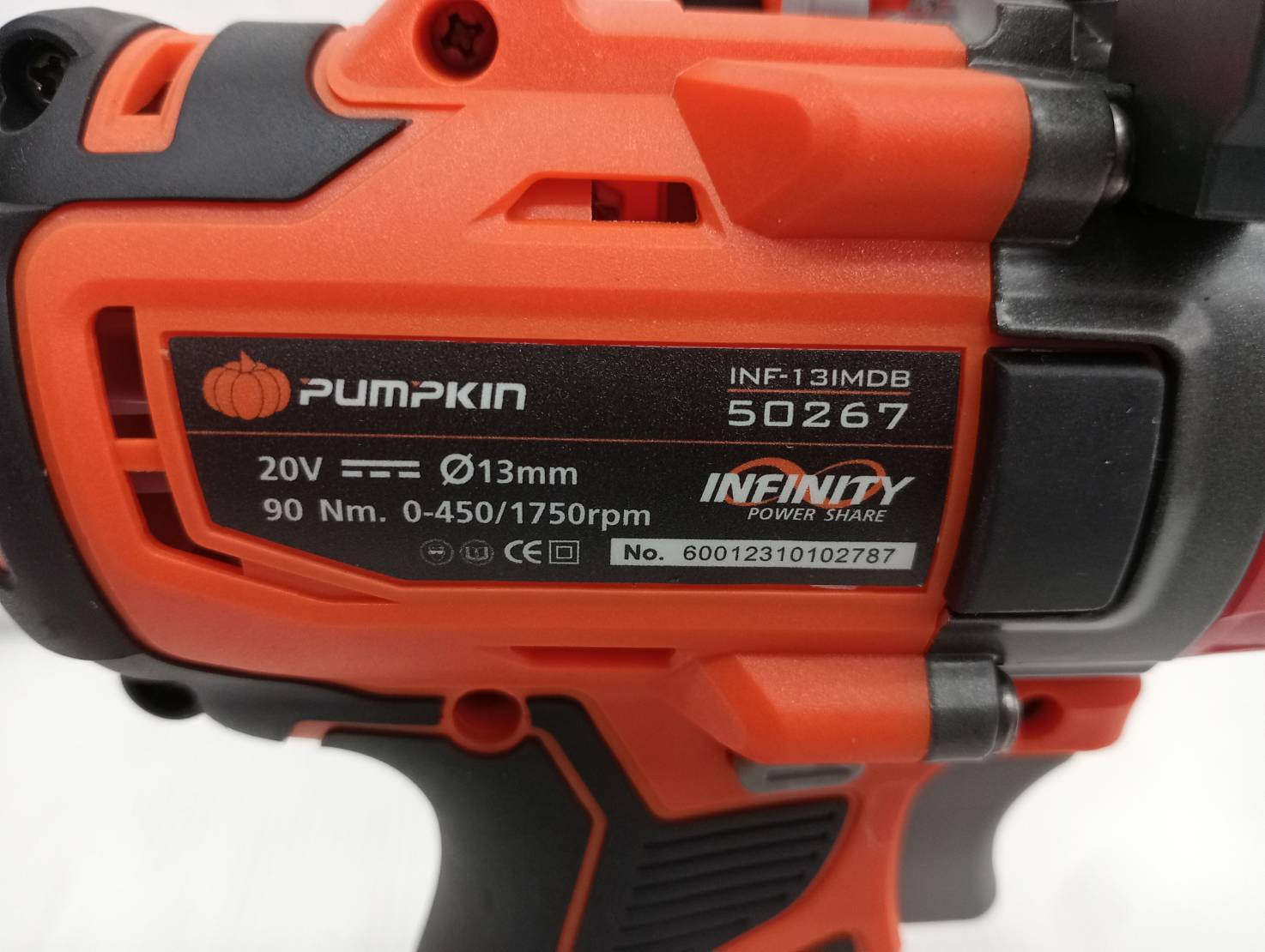 คอมโบ้สว่านกระแทก+บล็อกกระแทก INF-IMDIW-422CK PUMPKIN 50296