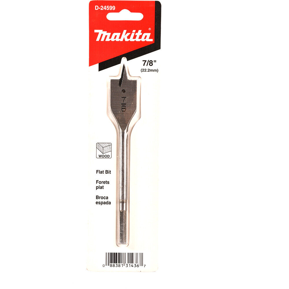 ดอกเจาะไม้ใบพาย 7/8″x6″ (22.2mm) ก้านกลม D-24599 MAKITA