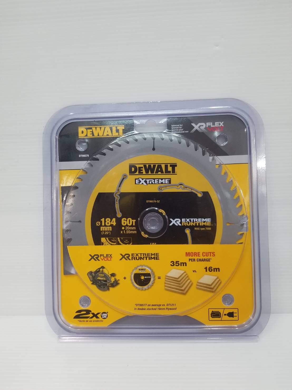 ใบเลื่อยวงเดือน7"X60T DEWALT DT99579