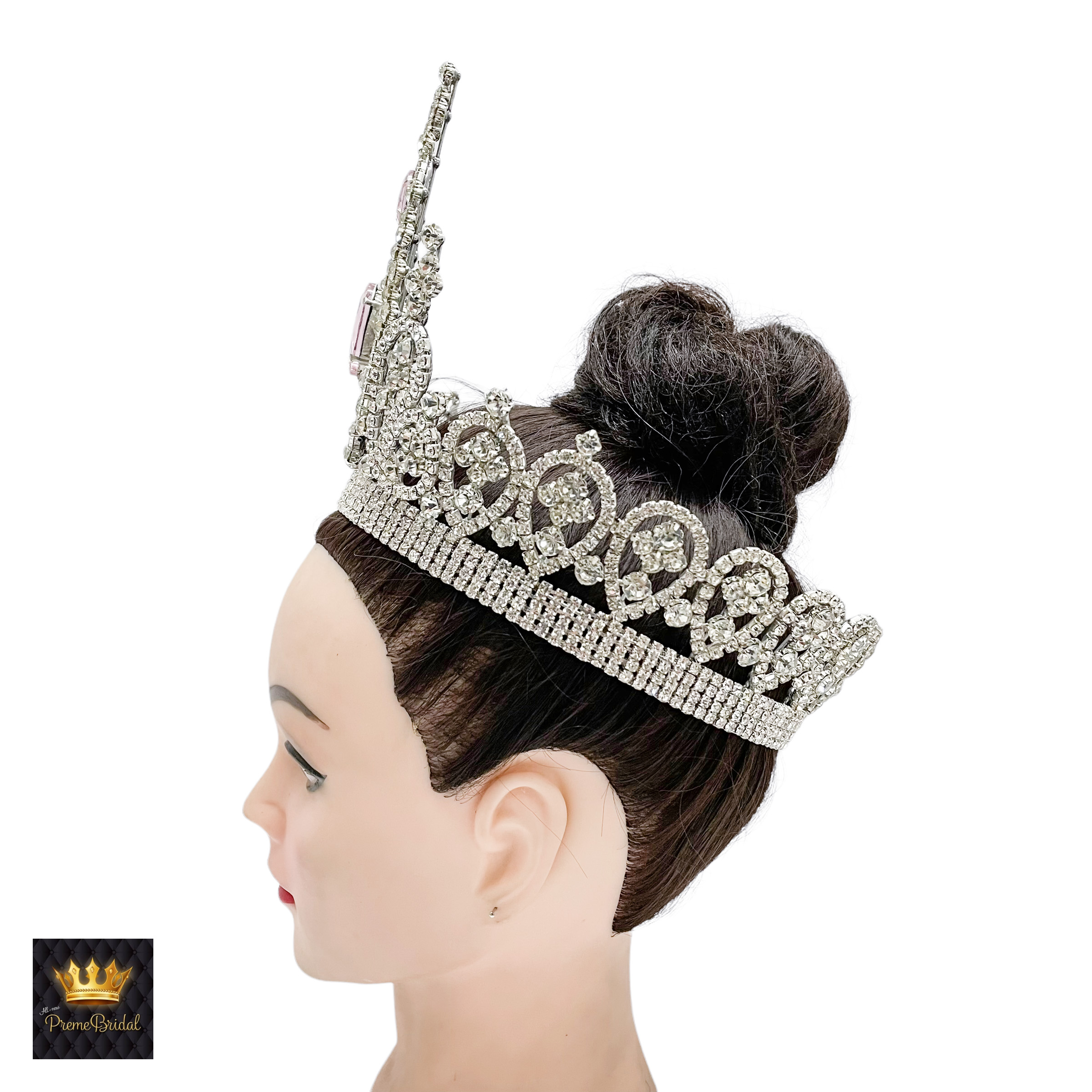 (พร้อมส่งจากไทย) มงกุฏ 107 สีชมพู มงกุฎนางงาม มงกุฎเพชร มงกุฎประกวด สินค้าพร้อมส่ง ไม่ต้องรอนาน งานพรีเมี่ยม