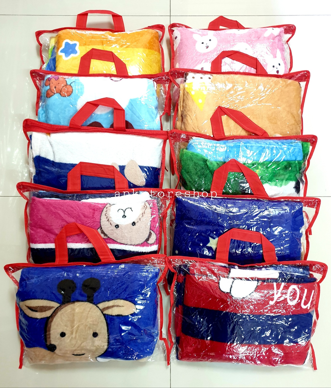 ขายส่ง ผ้าห่มนาโน แบบบาง #APK57-ลายการ์ตูน ส่ง 57 บาท