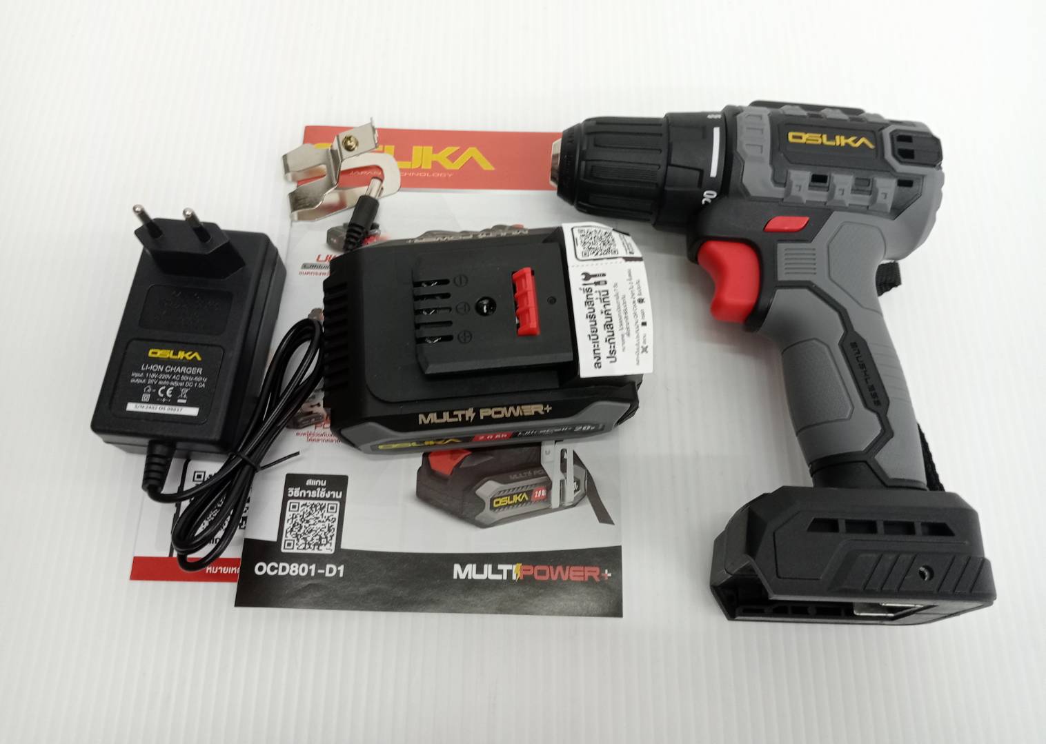 สว่านไร้สายไร้แปรงถ่าน 20v OSUKA OCD801-D1
