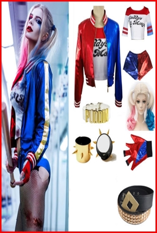 ชุด Harley Quinn / suicide squad 2016 / ชุดฮารี่ควิน