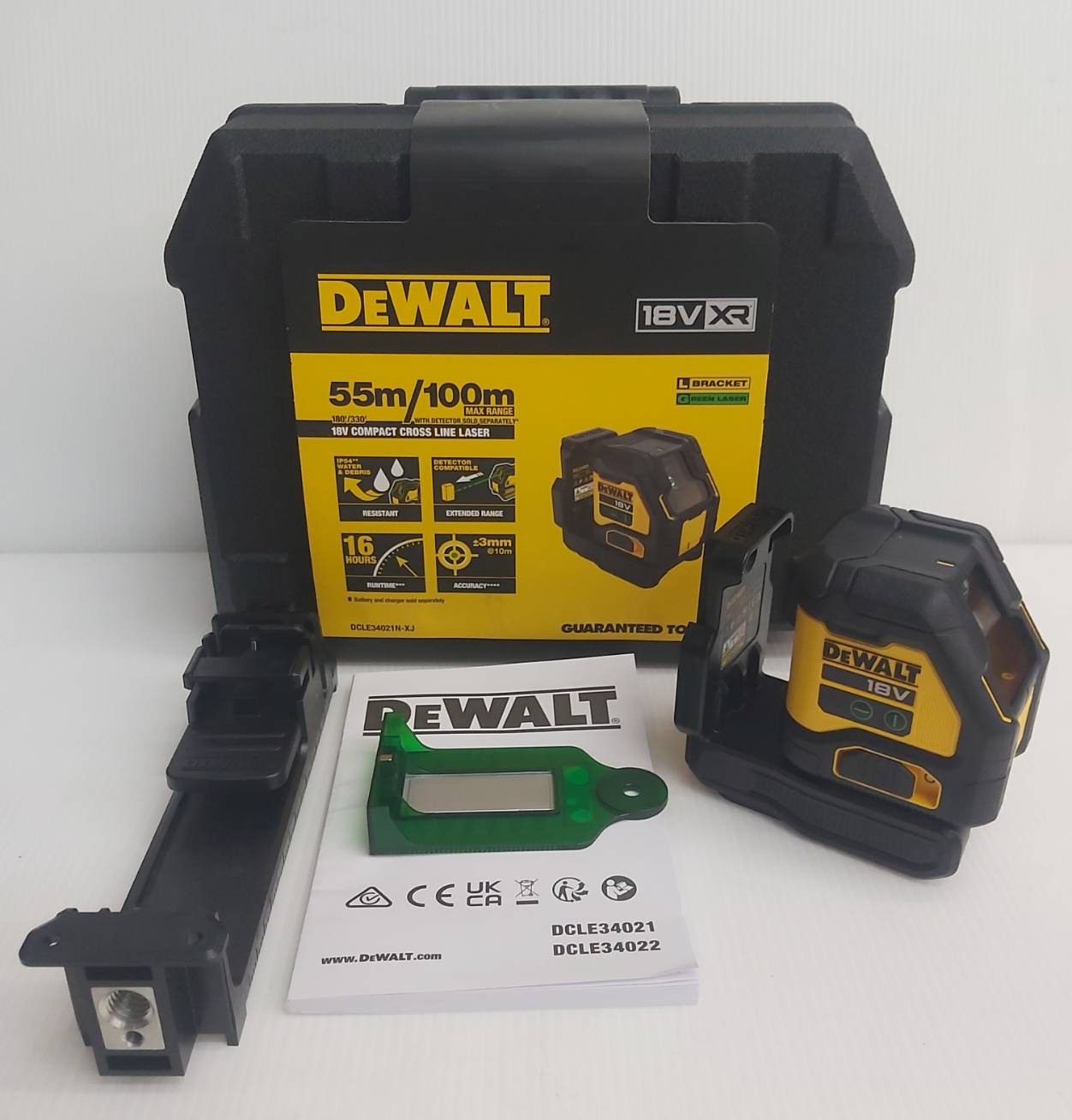 เลเซอร์ระดับ2เส้น แสงเขียว DCLE34021N DEWALT
