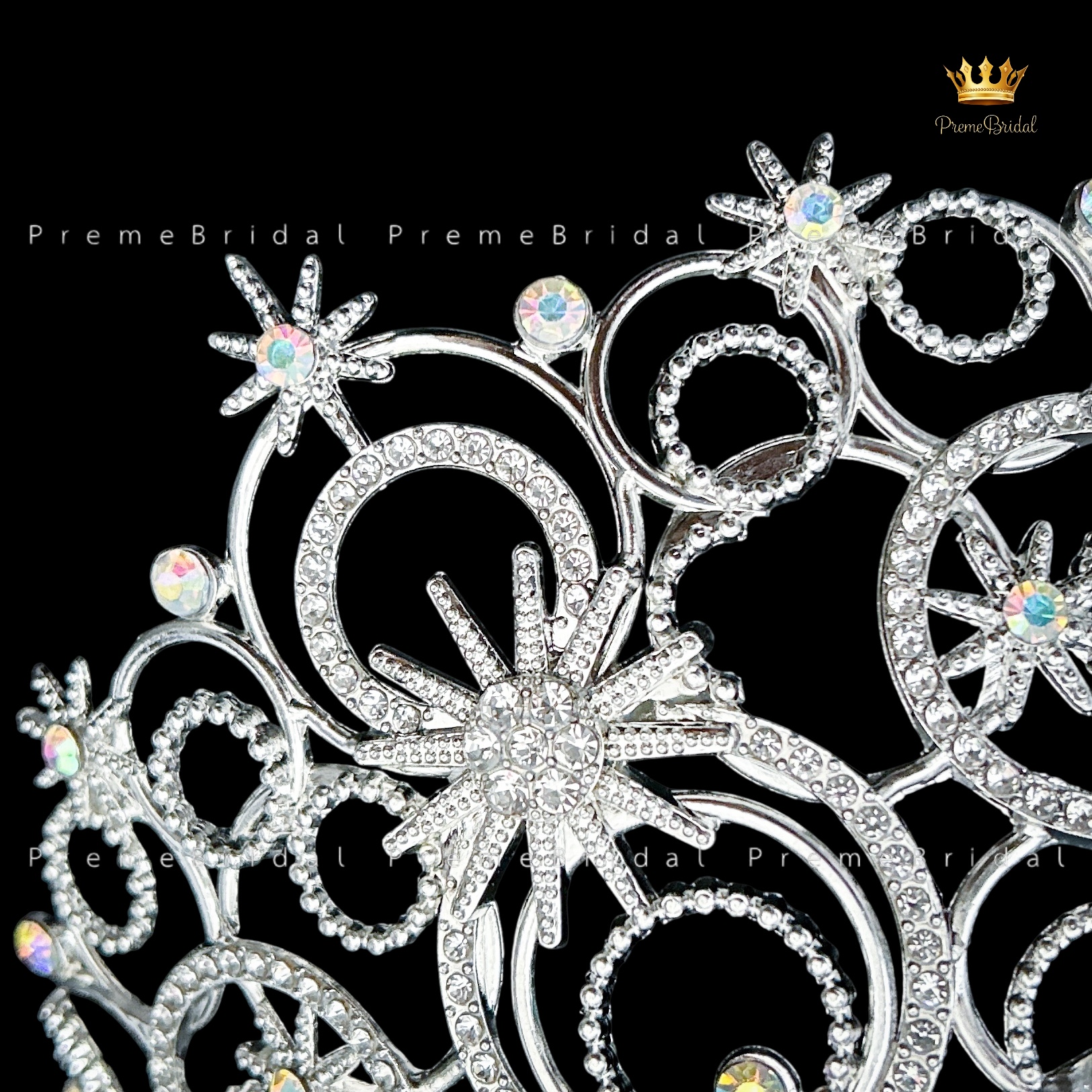 (พร้อมส่ง) เทียร่า 451 มงกุฎครึ่งหัว ไซส์นางงาม ขนาดใหญ่ สวย ปราณีต QCเพชรทุกเม็ด สินค้าพร้อมส่งจากไทย