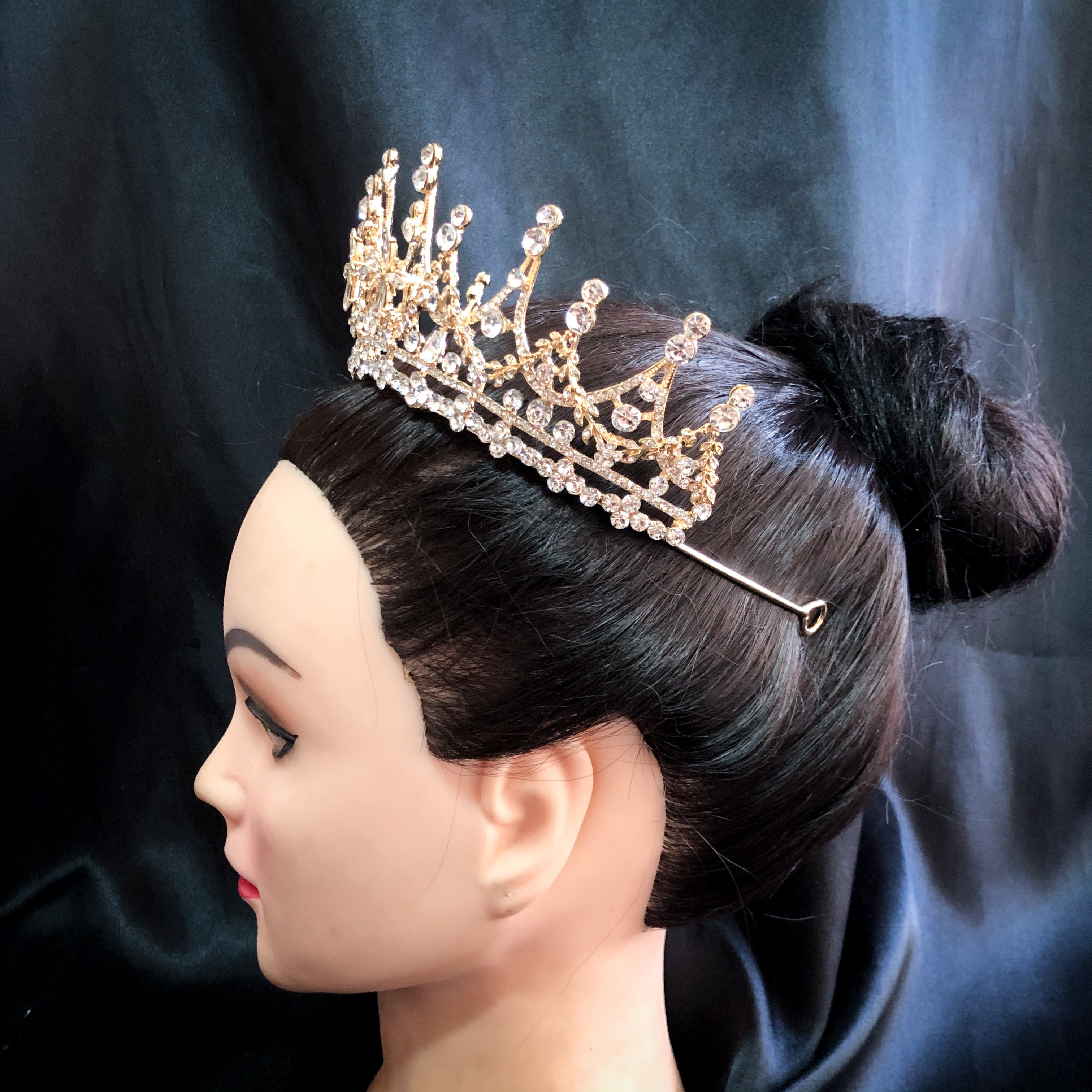 (พร้อมส่ง) เทียร่า 295 สีทอง มงกุฎนางงาม มงกุฎเจ้าหญิง งานสวย ปราณีต QCเพชรทุกเม็ด สินค้าพร้อมส่งจากไทย