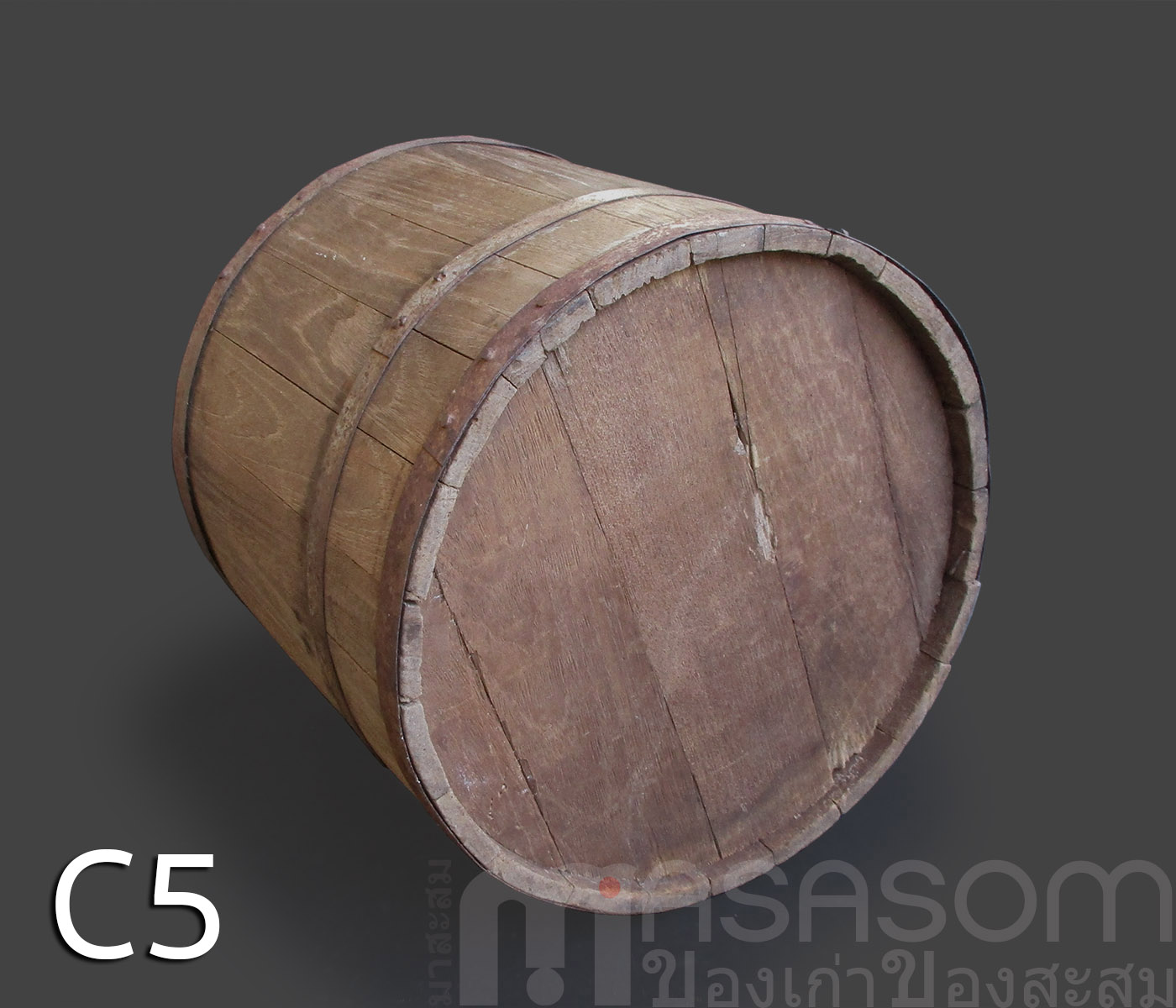 ถังไม้ตวงข้าวโบราณขนาด 20 ลิตร