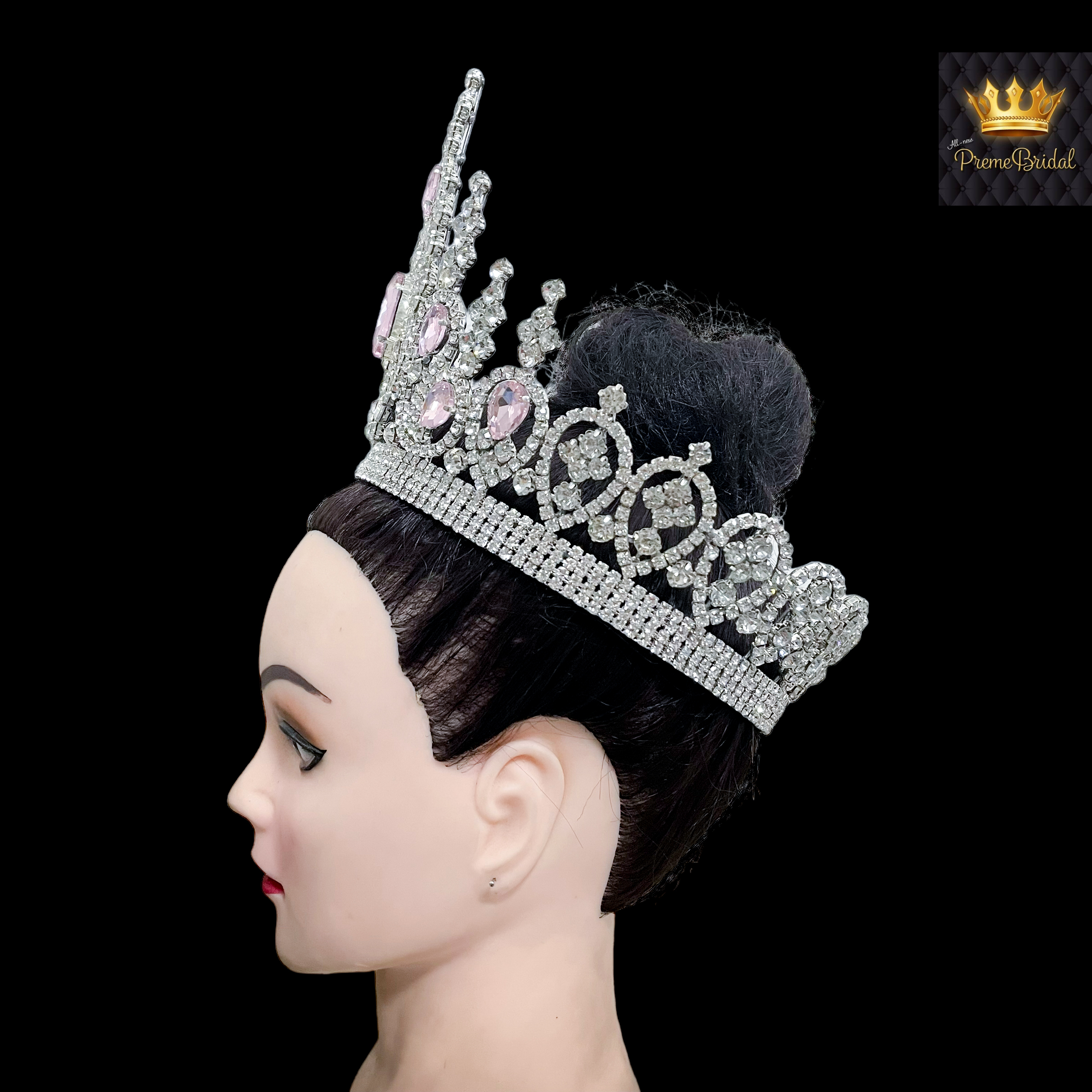 (พร้อมส่งจากไทย) มงกุฏ 108 สีชมพู มงกุฎนางงาม มงกุฎเพชร มงกุฎประกวด สินค้าพร้อมส่ง ไม่ต้องรอนาน งานพรีเมี่ยม