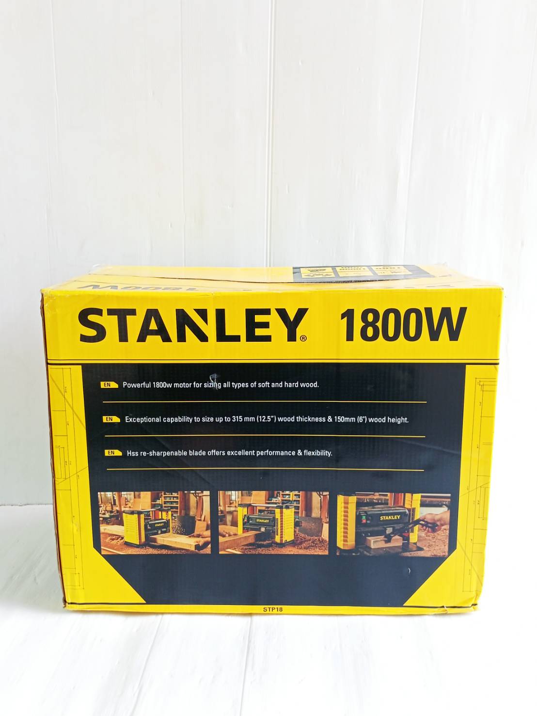 STANLEY เครื่องรีดไม้ไฟฟ้า 12 นิ้ว STP18-B1 (1800 วัตต์) รับประกันศูนย์ 2 ปี