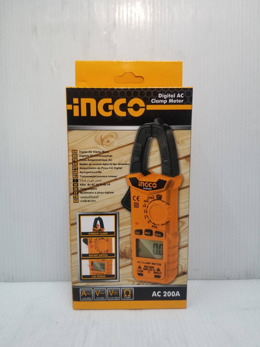 แคลมป์มิเตอร์ดิจิตอล AC รุ่น DCM2001 INGCO
