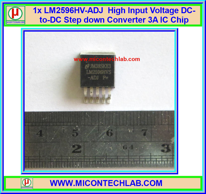 1x LM2596HV-ADJ High Input Voltage 60V Adjustable DC-to-DC Step down Converter 3A IC Chip