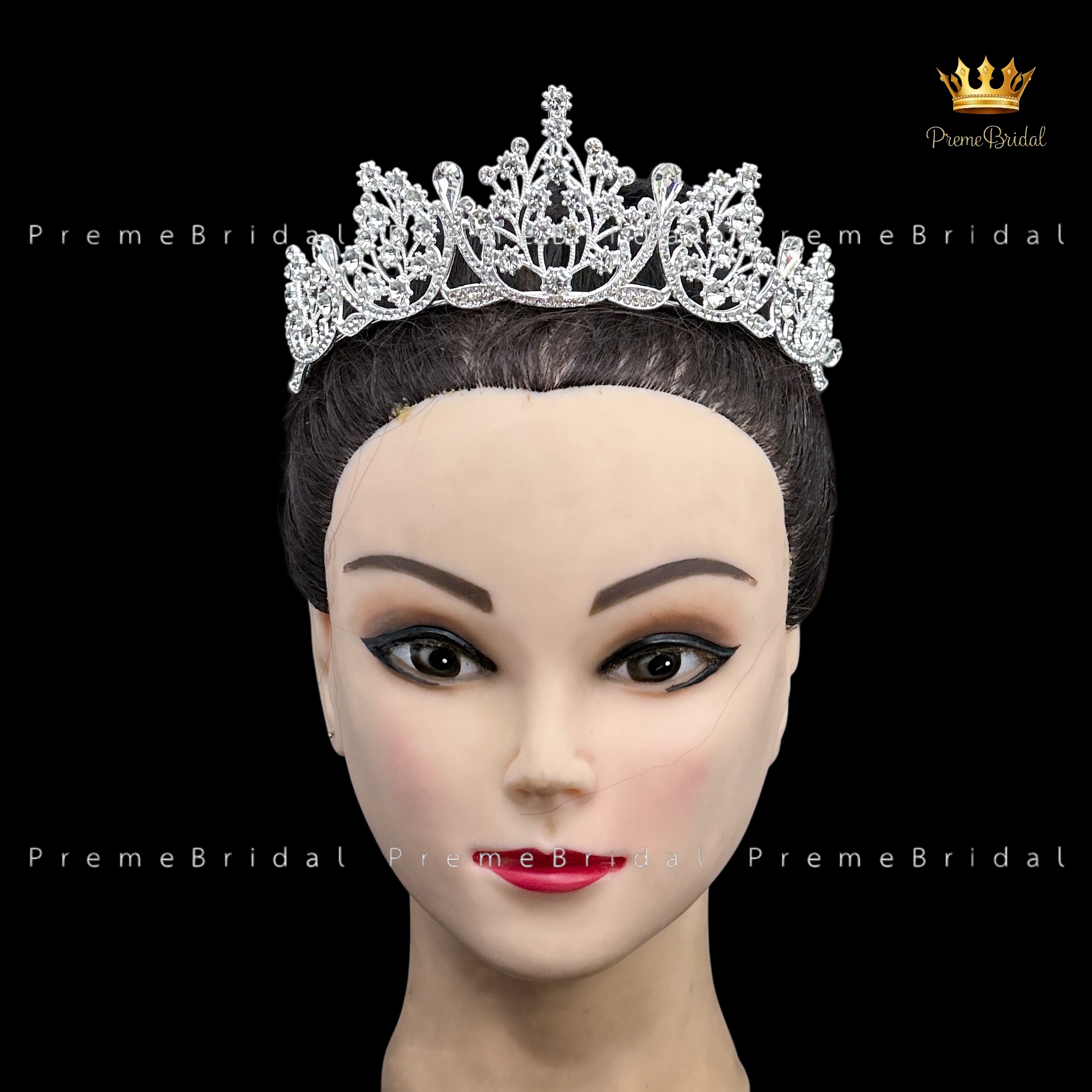 (พร้อมส่ง) เทียร่า 253 สีเงิน มงกุฎนางงาม มงกุฎเจ้าหญิง งานสวย ปราณีต QCเพชรทุกเม็ด สินค้าพร้อมส่งจากไทย