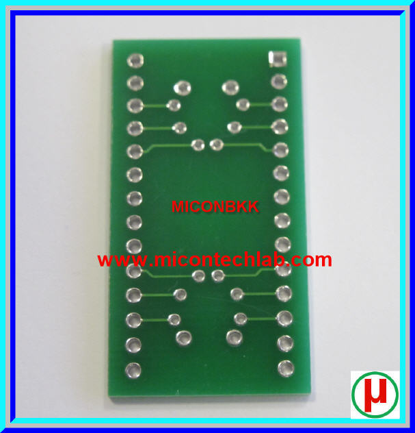 PCB SSOP 28 to DIP 28 PINs