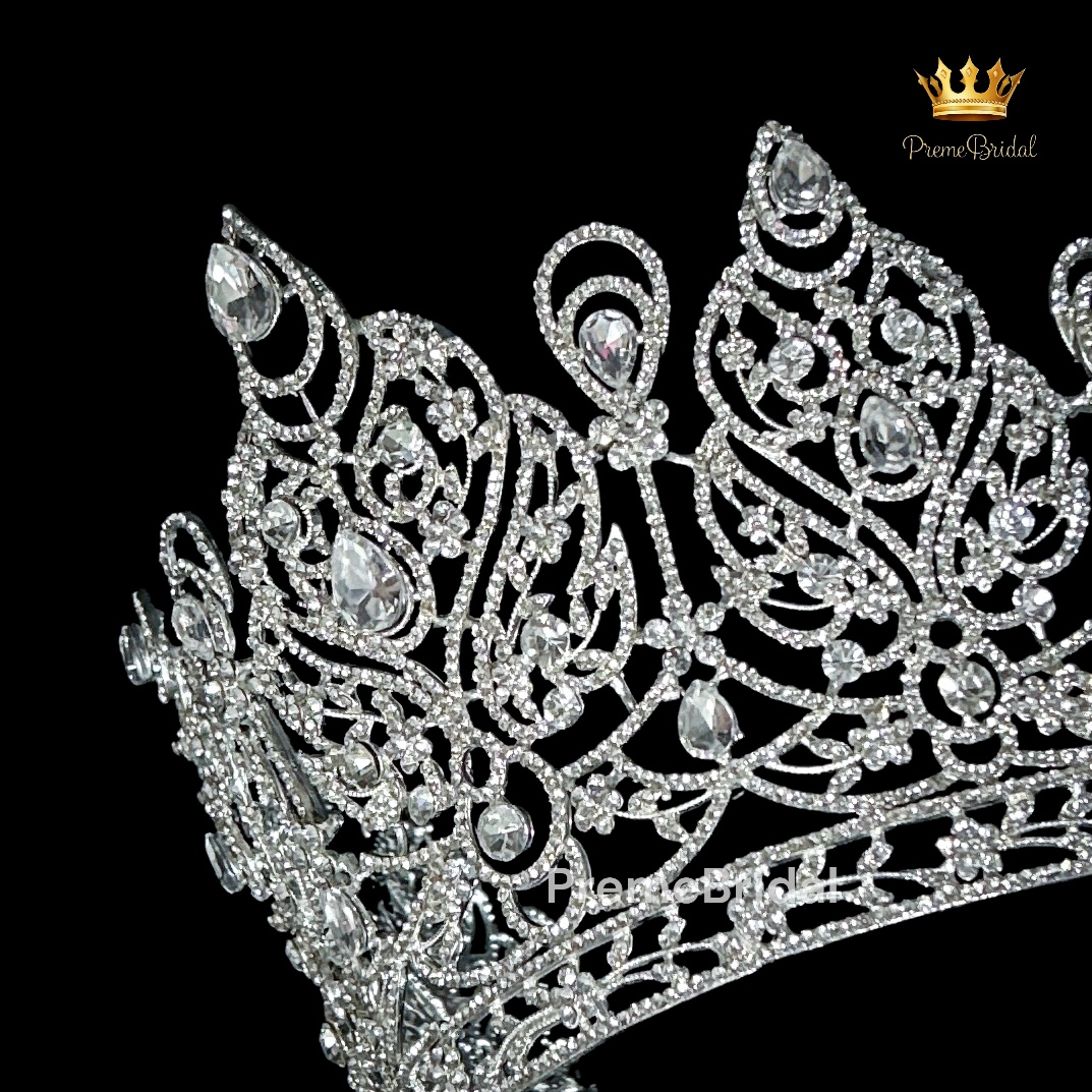 (พร้อมส่ง) เทียร่า 425 มงกุฎเพชร ครึ่งหัว งานสวย ปราณีต QCเพชรทุกเม็ด สินค้าพร้อมส่งจากไทย