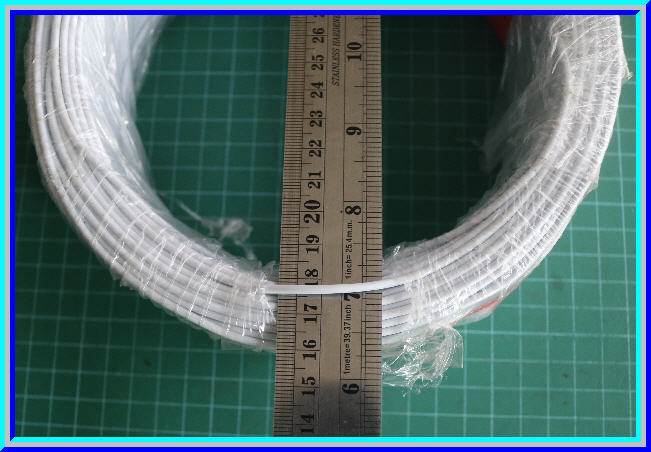 1x สายไฟสีขาวแบบอ่อน ขนาด 1x0.5 ตร.มม.