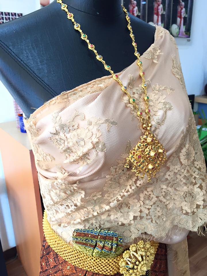 (พร้อมส่ง) ชุดไทยพร้อมส่ง รหัส 017